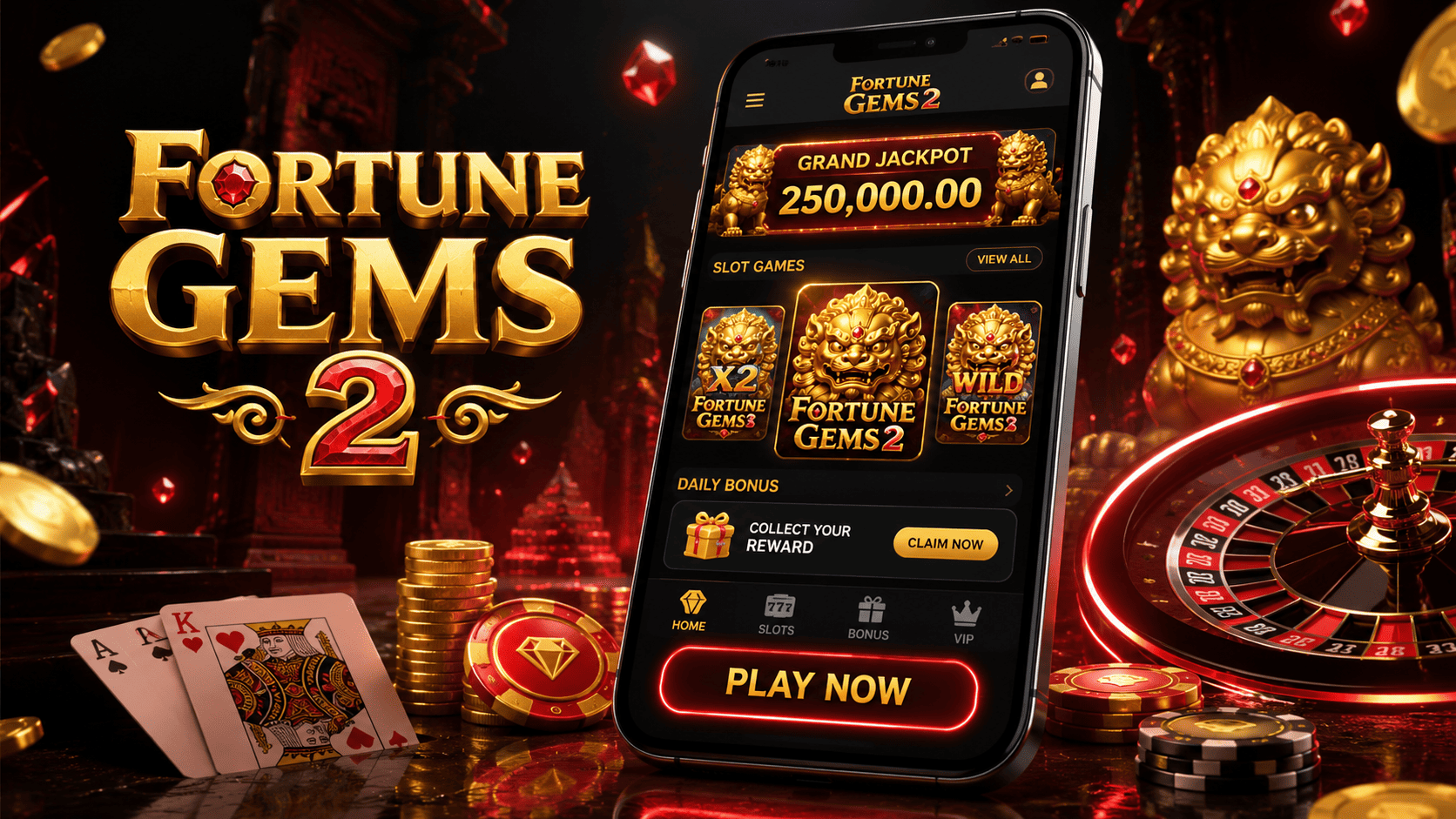 Página principal de Fortune Gems 2